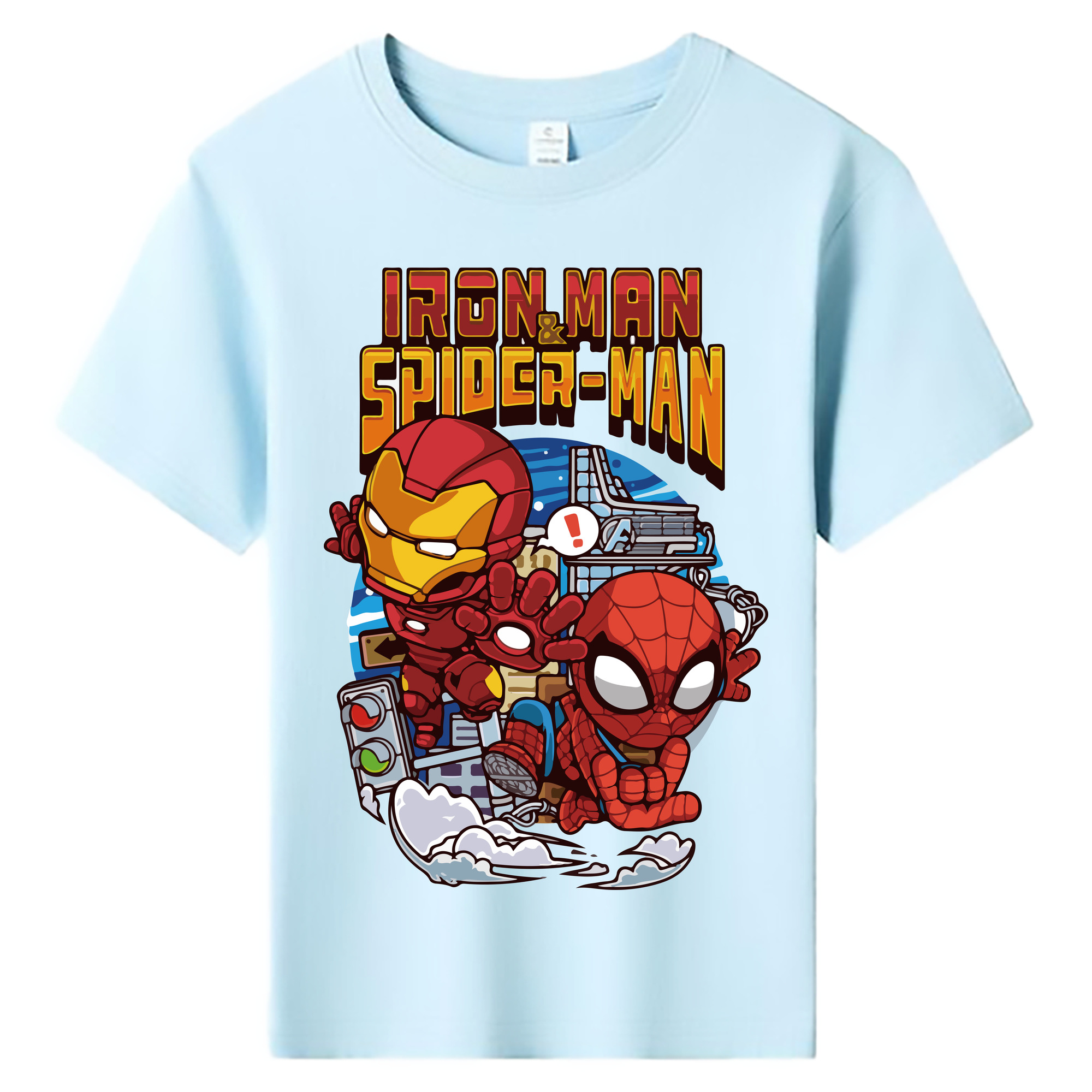 （画像用） アベンジャーズ The Avengers 綿100％キッズTシャツ（フロントプリント）